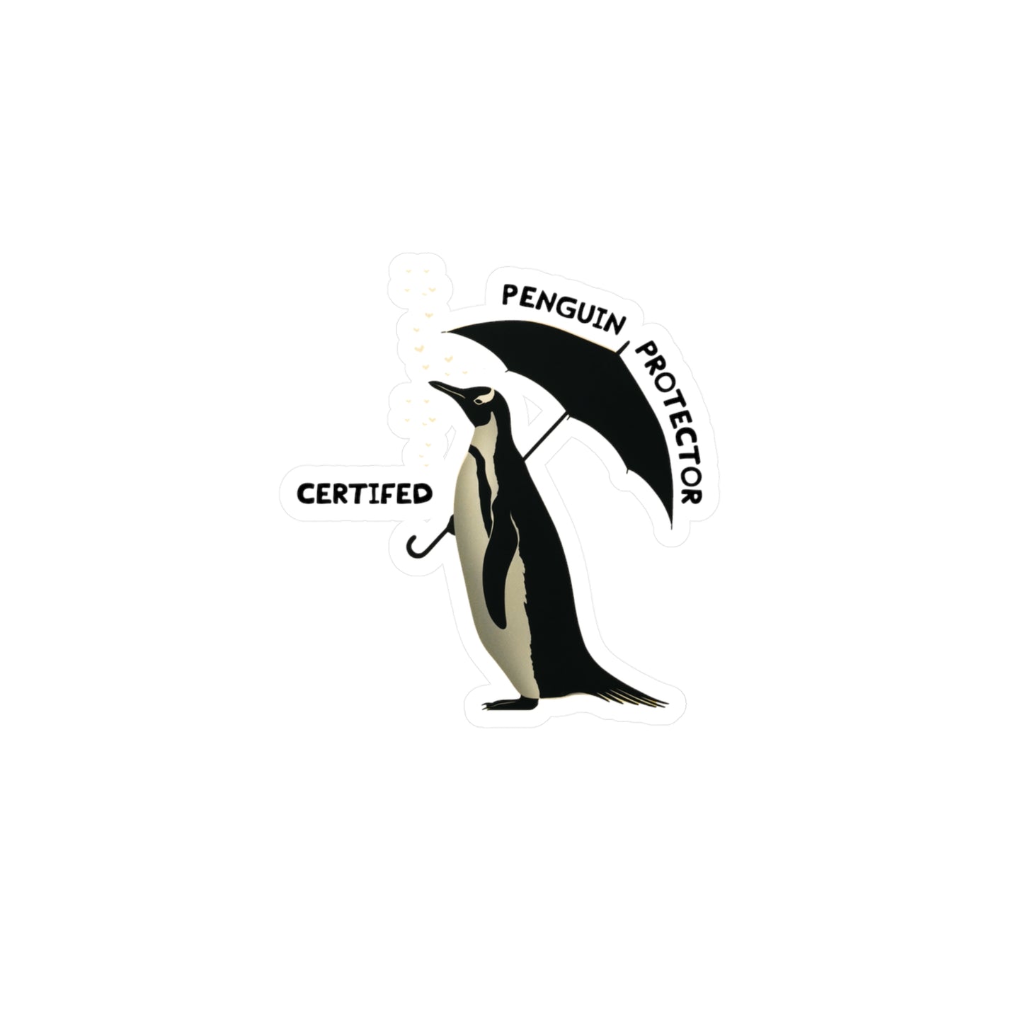 Certified Penguin Protector Sticker