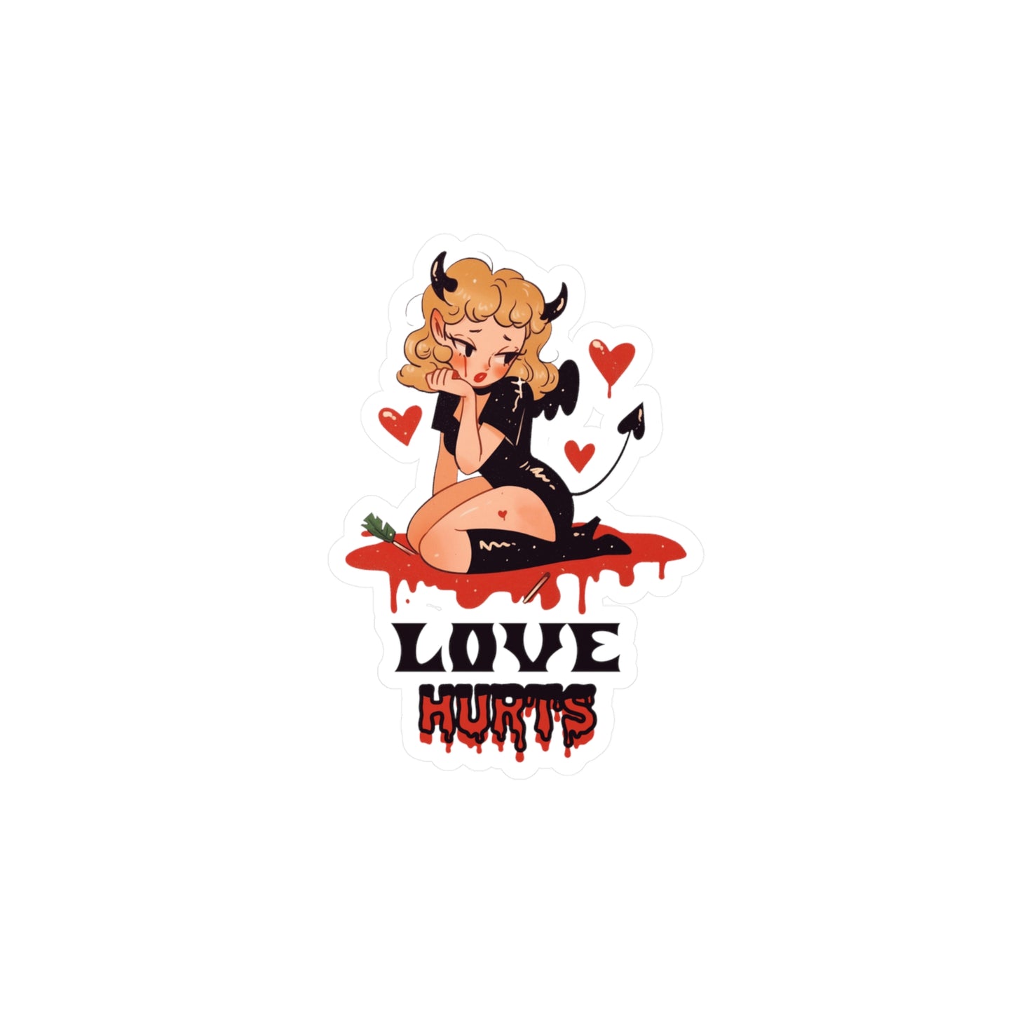 Love Hurts Sticker