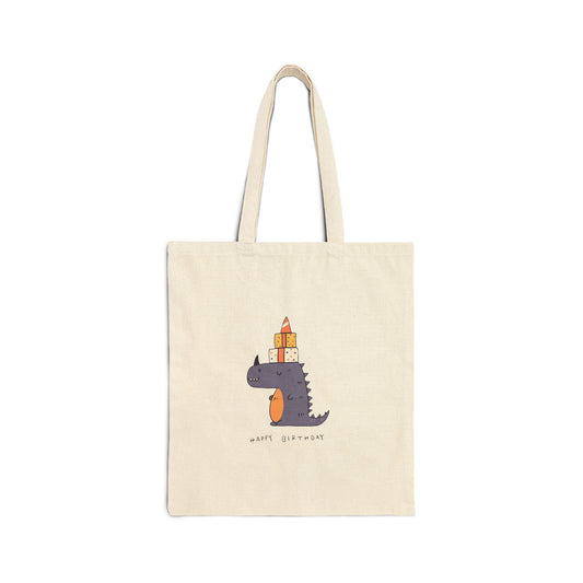 A Dinosaur Happy Birthday Tote Bag