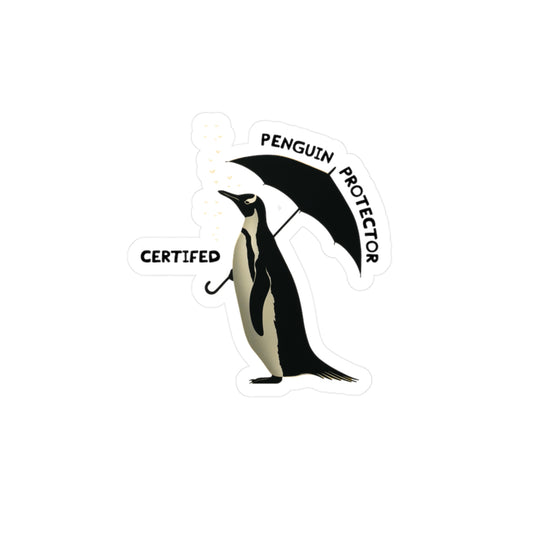 Certified Penguin Protector Sticker