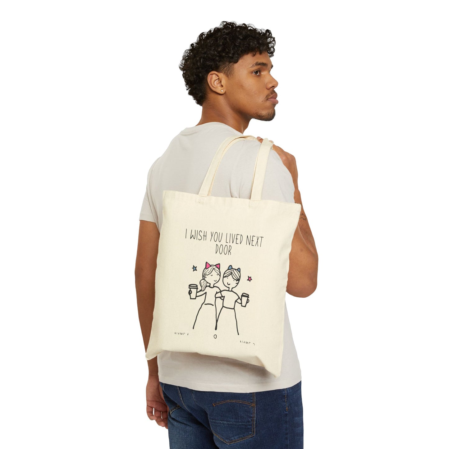 4. I Wish You Were Next Door  - Tote Bag