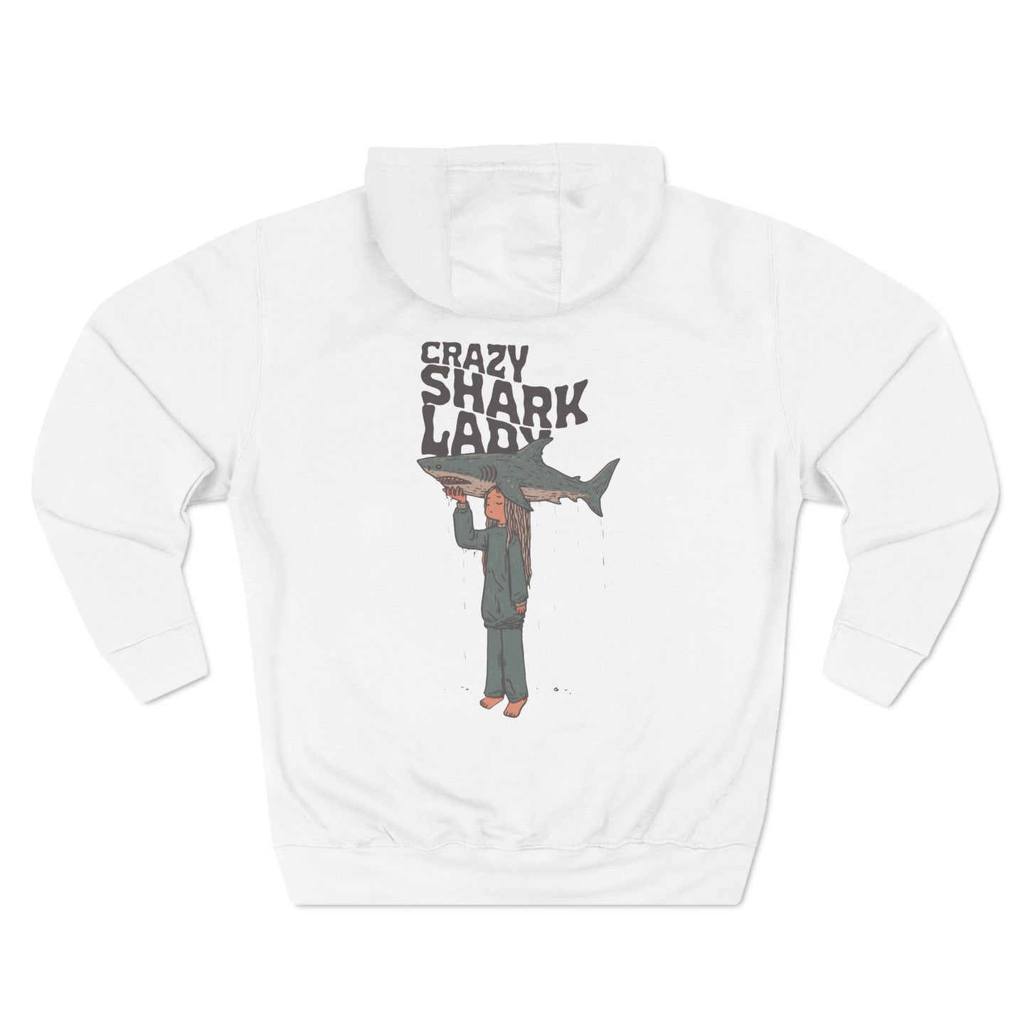 Crazy Shark Lady Hoodie