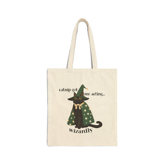 Catnip Got Me Acting Wizardly Tote Bag