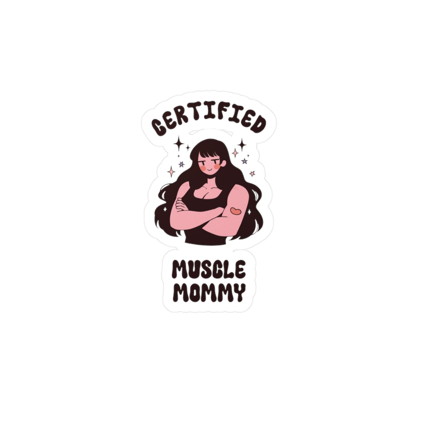 Certified Muscle Mommy Sticker