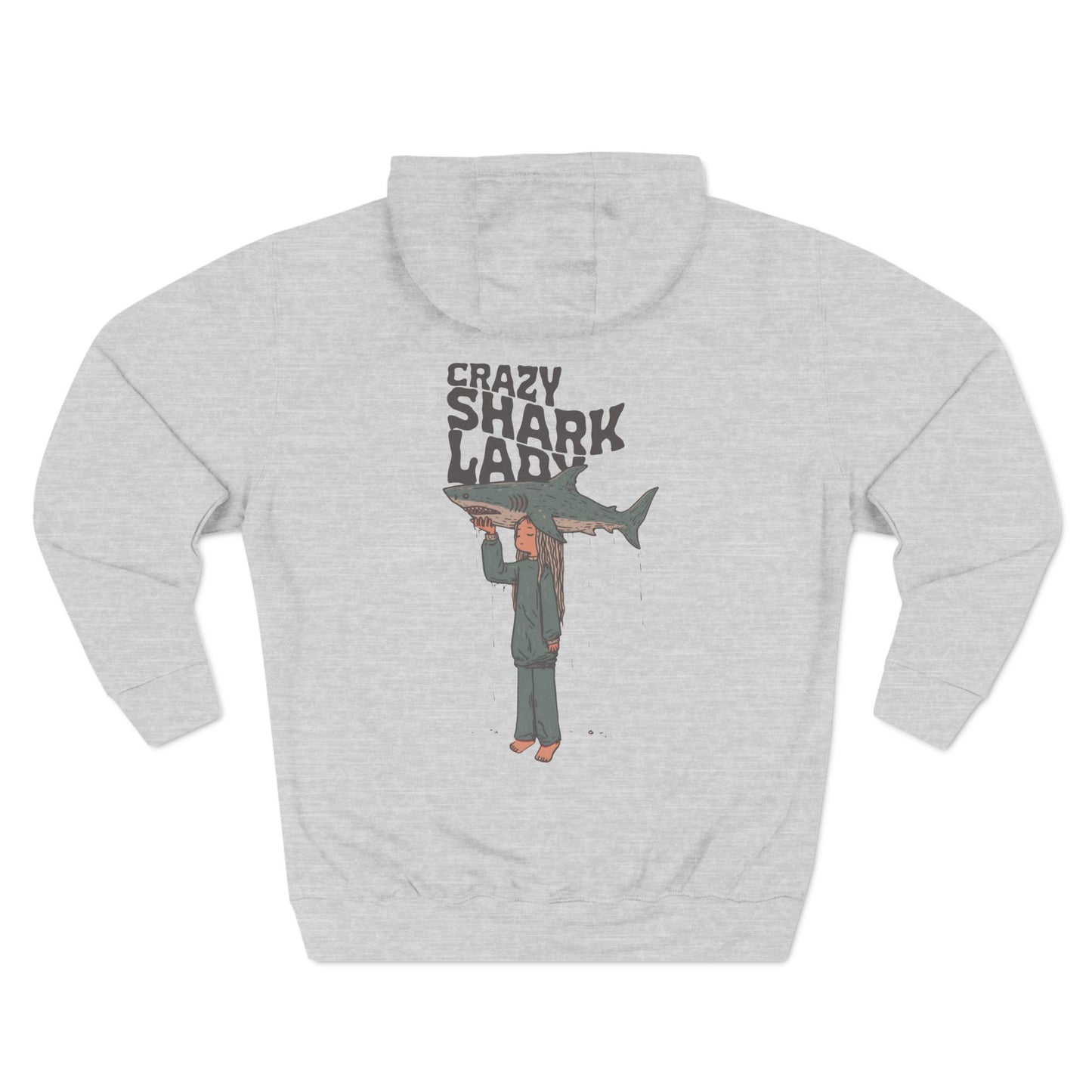 Crazy Shark Lady Hoodie