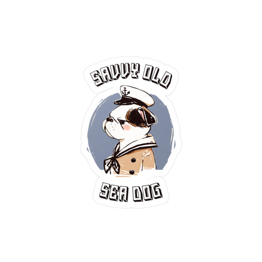 Savvy Old Sea Dog Sticker