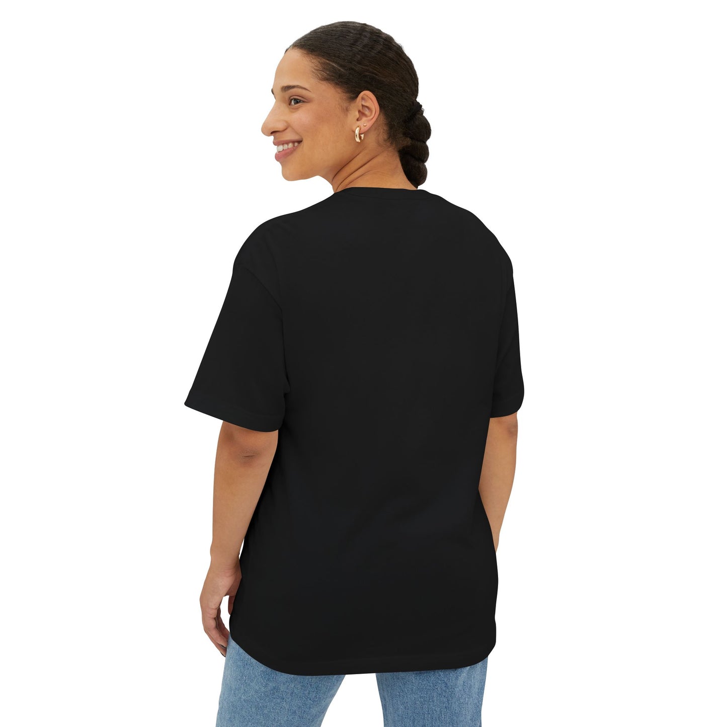 Certified Penguin Protector - Unisex Oversized Boxy Tee (Black)