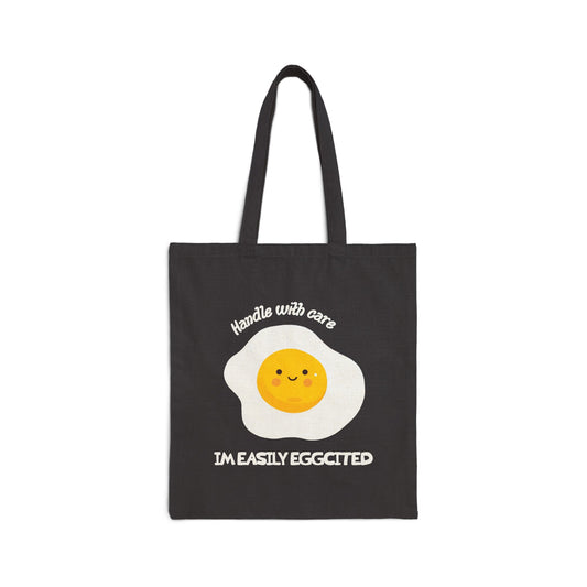 Handle with Care: I'm Easily Eggcited Tote Bag