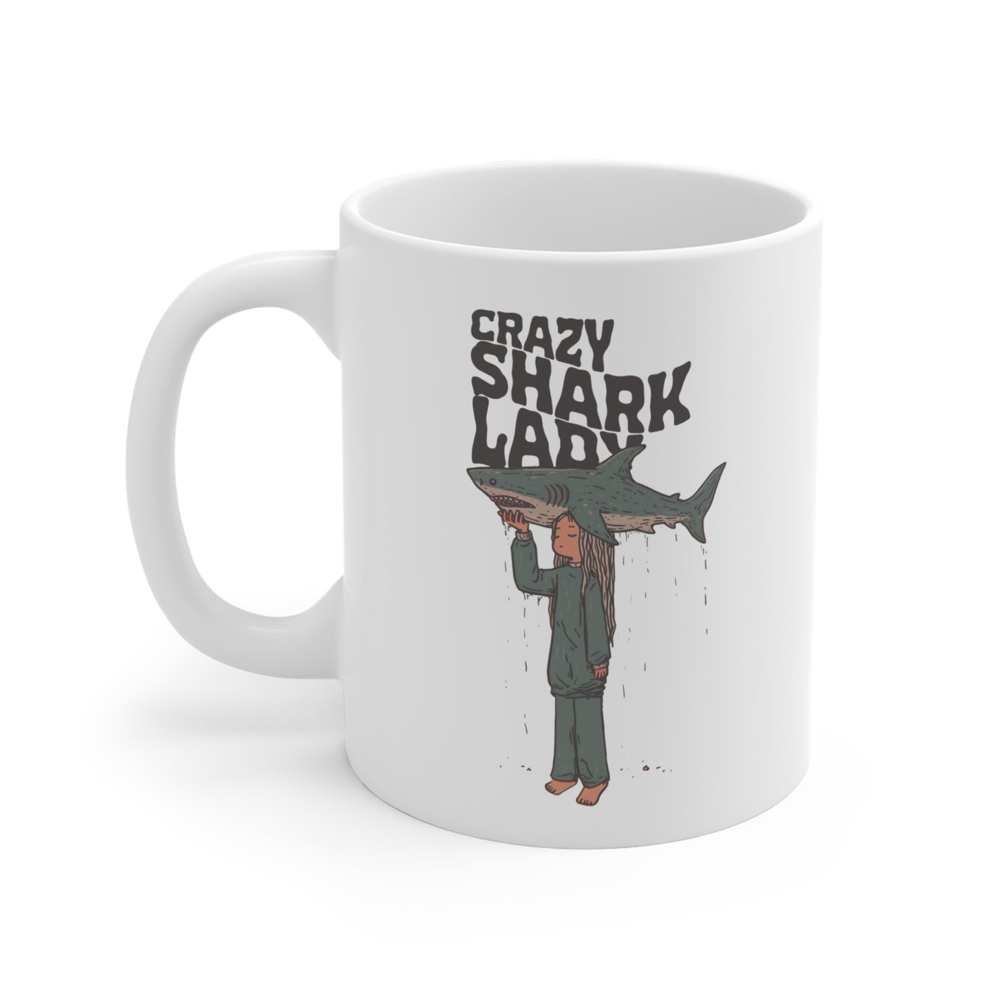 Crazy Shark Lady Mug