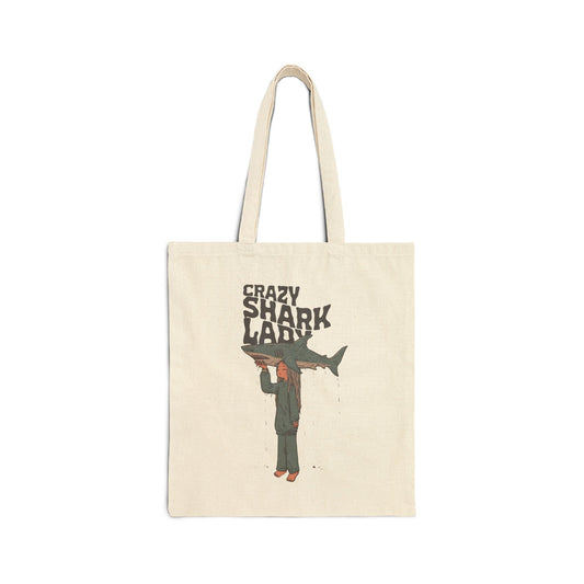 Crazy Shark LadyTote Bag