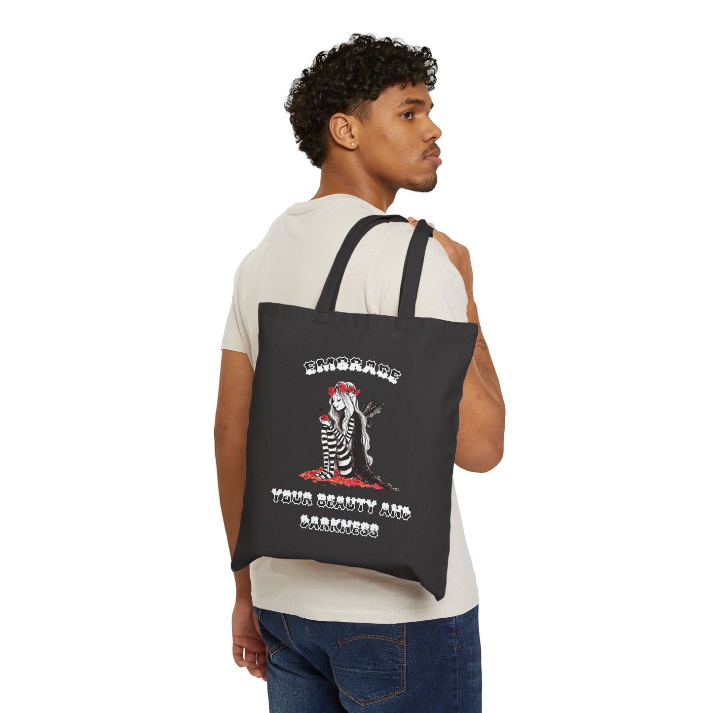 Embrace Beauty And Darkness - Tote Bag - (Black)