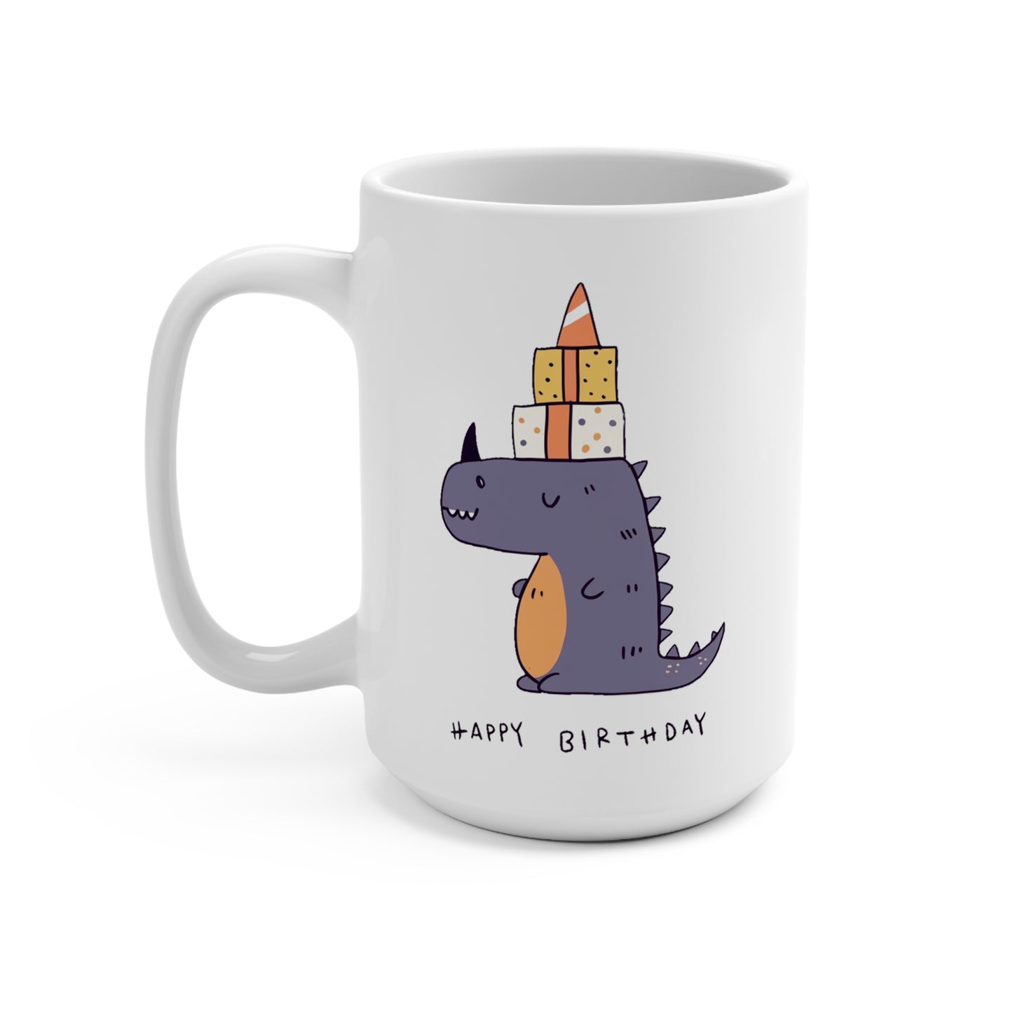 A Dinosaur Happy Birthday Mug