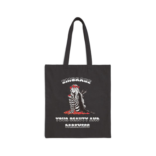 Embrace Beauty And Darkness - Tote Bag - (Black)