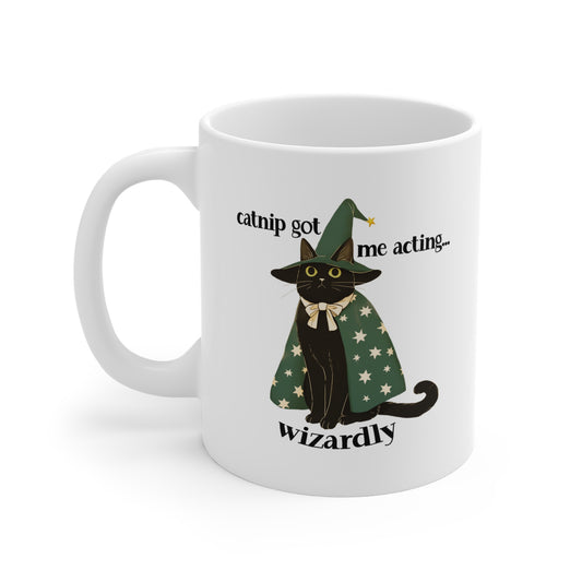 Catnip Got Me Acting Wizardly Mug