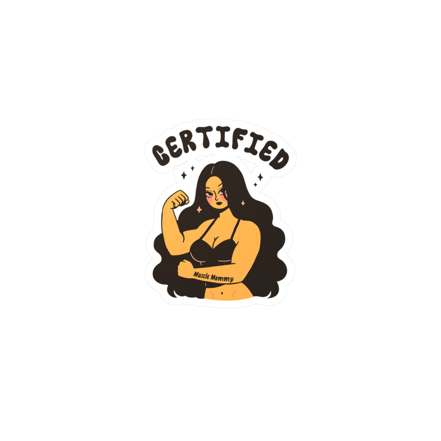 Certified Muscle Mommy Sticker