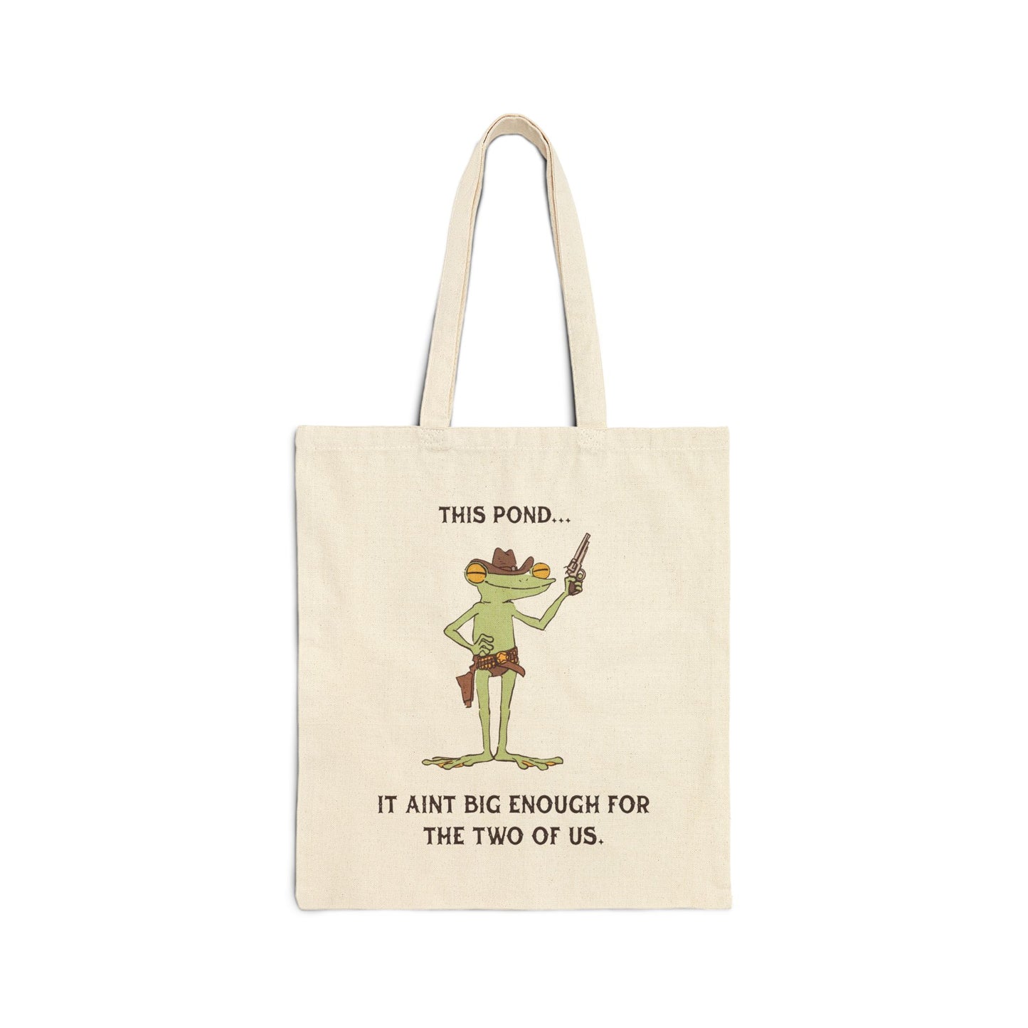 This Pond... It Ain't Big Enough for the Two of Us. Tote Bag