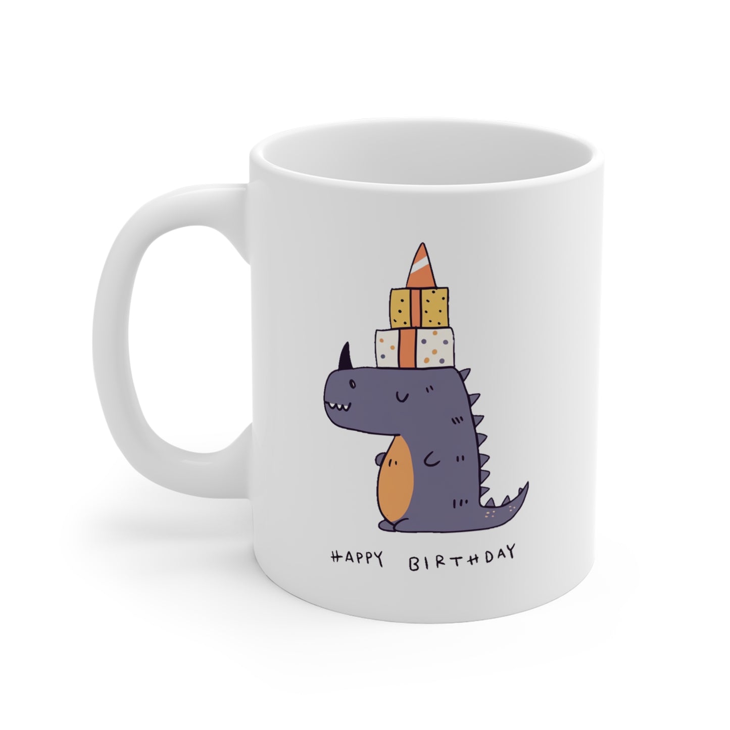 A Dinosaur Happy Birthday Mug