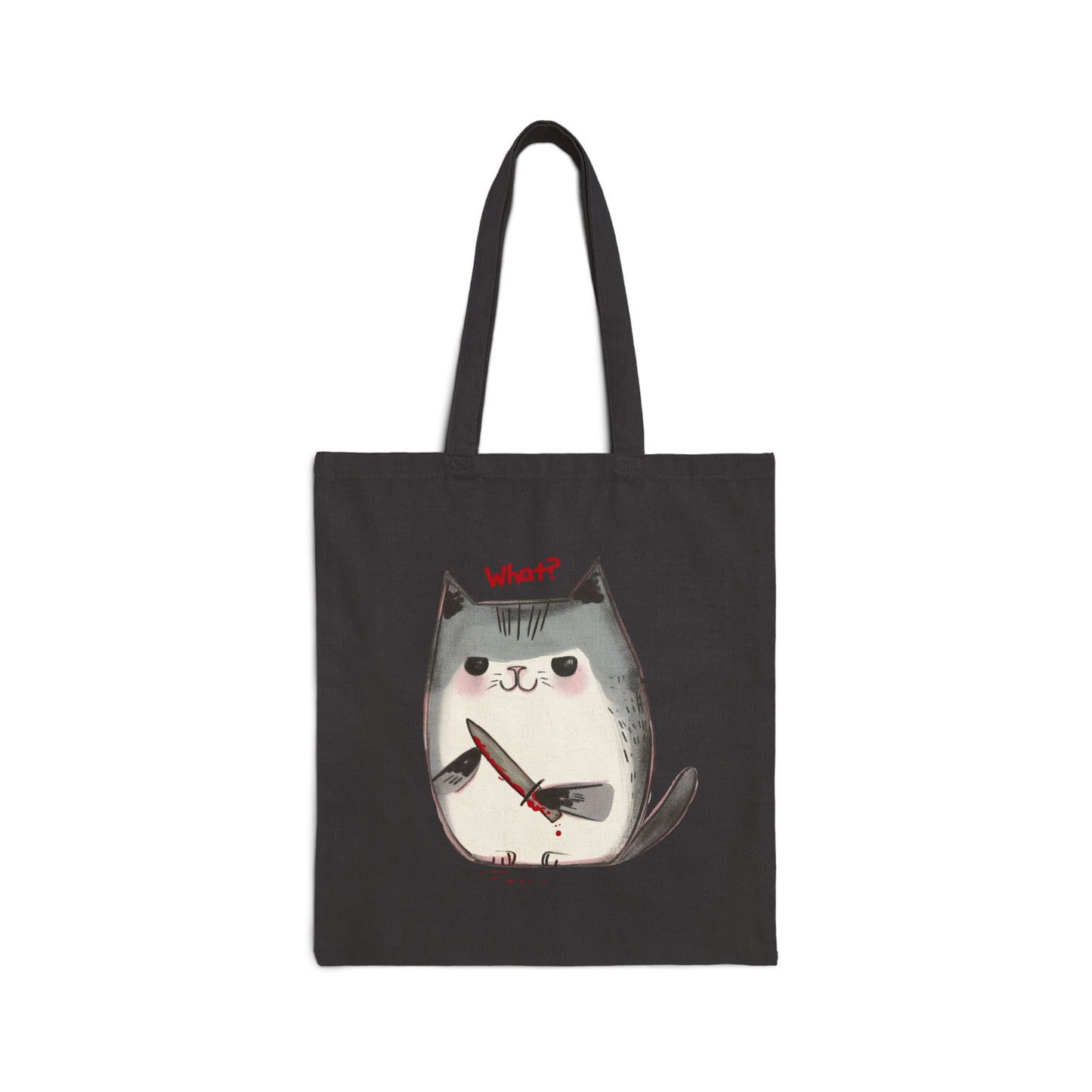 What? Murder Cat Tote Bag