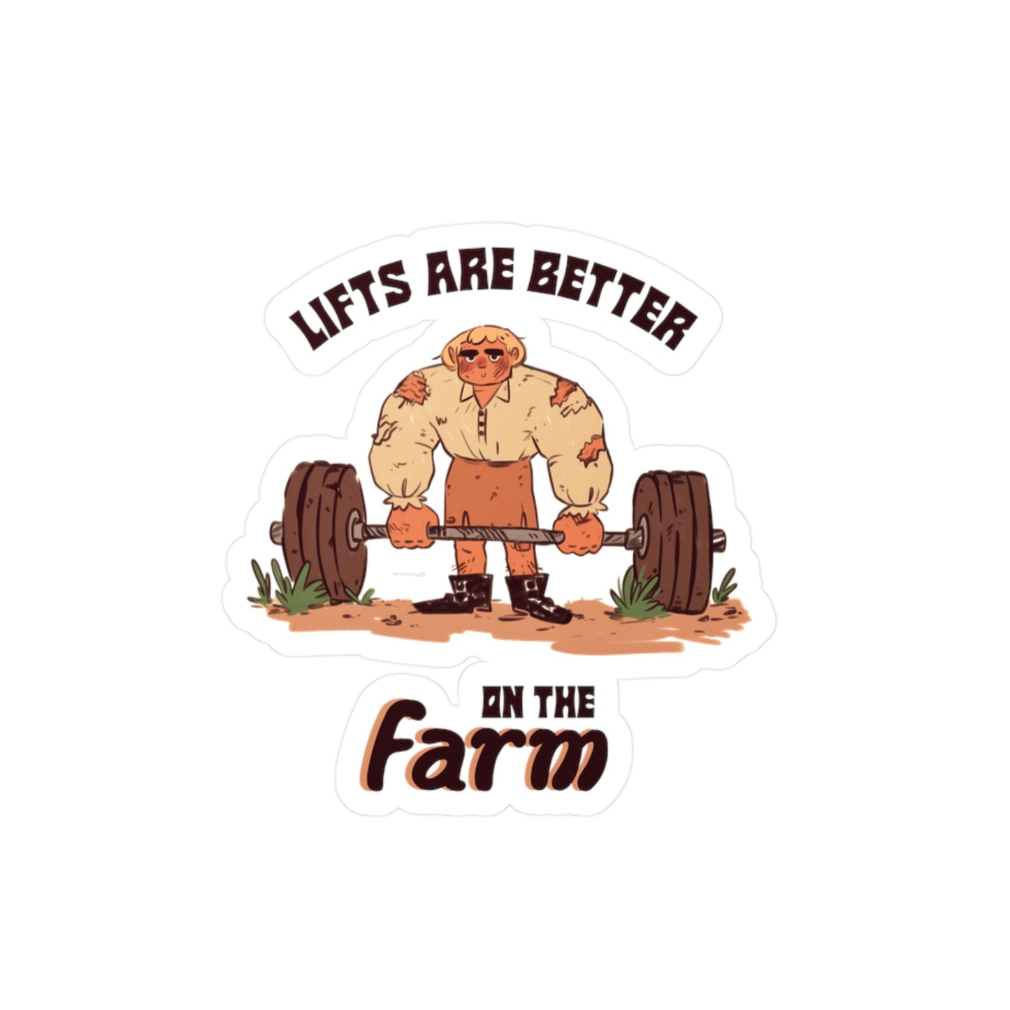 Lifts Are Better on the Farm Sticker