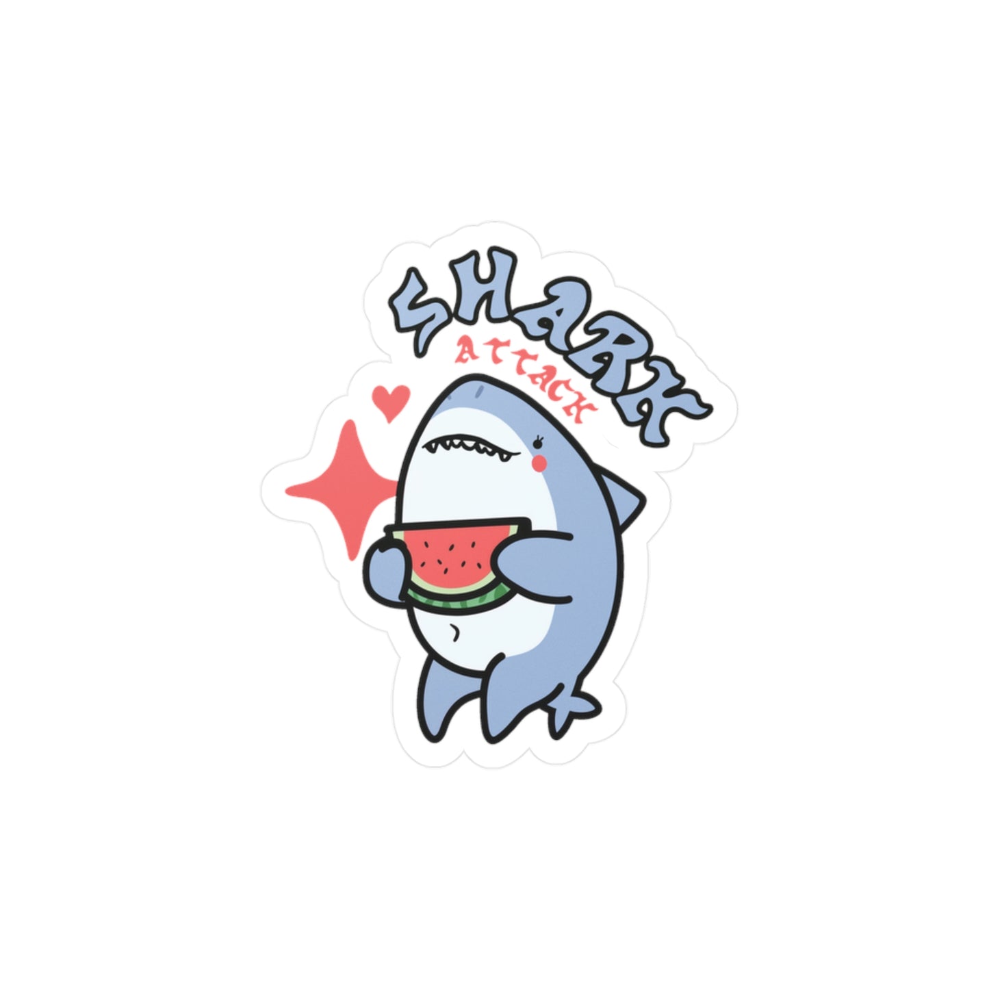 Shark Attack Sticker