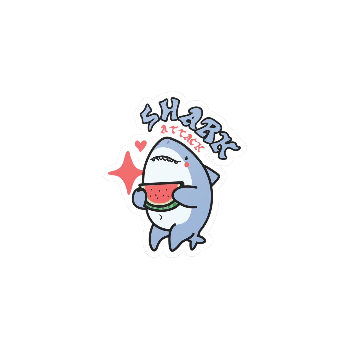 Shark Attack Sticker