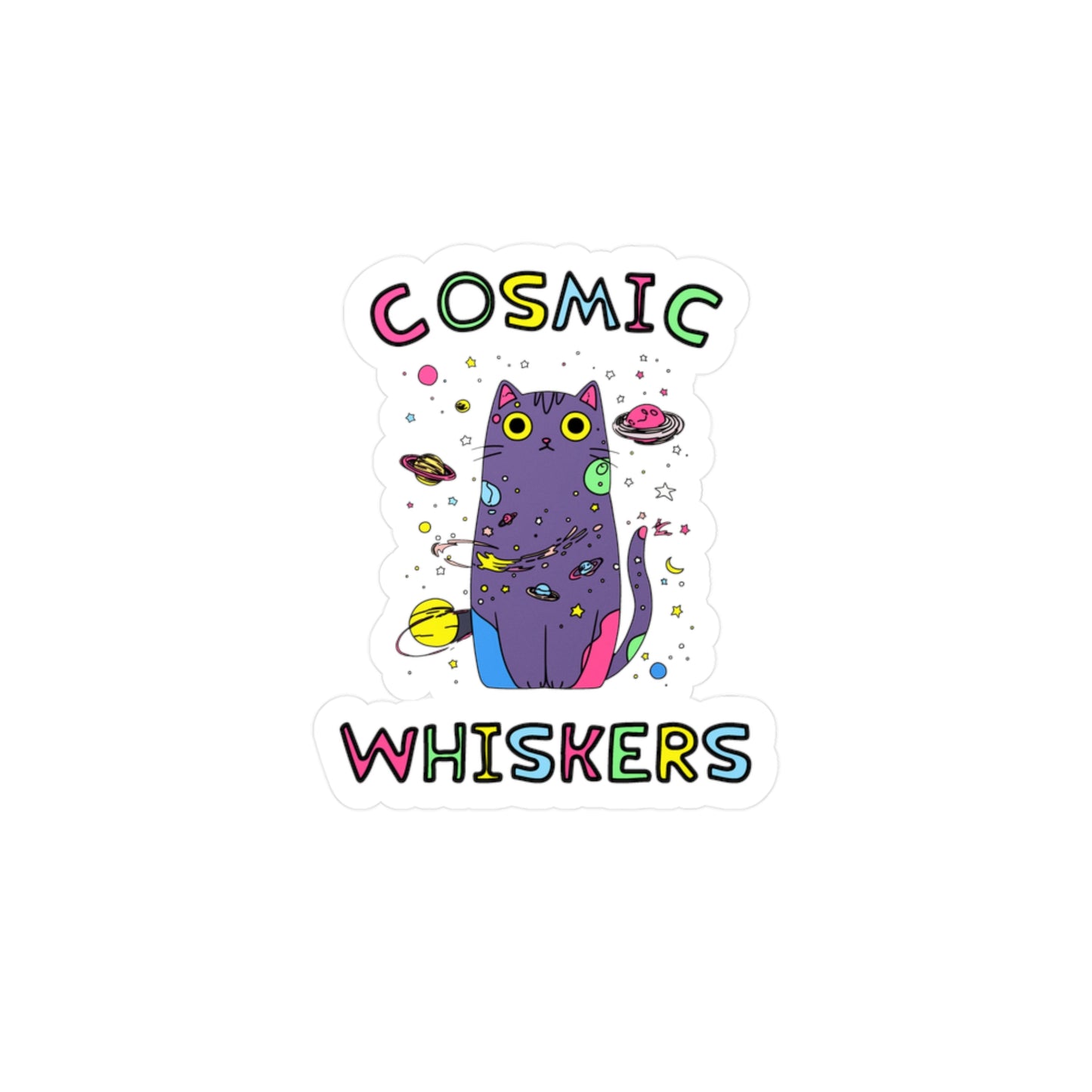 Cosmic Whiskers Sticker