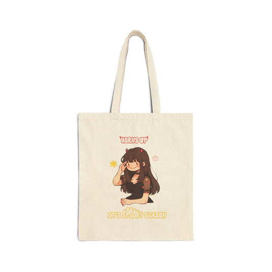 Horns Up, It's Spook Season Tote Bag