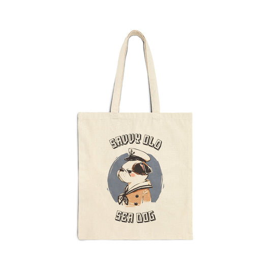 Savvy Old Sea Dog Tote Bag