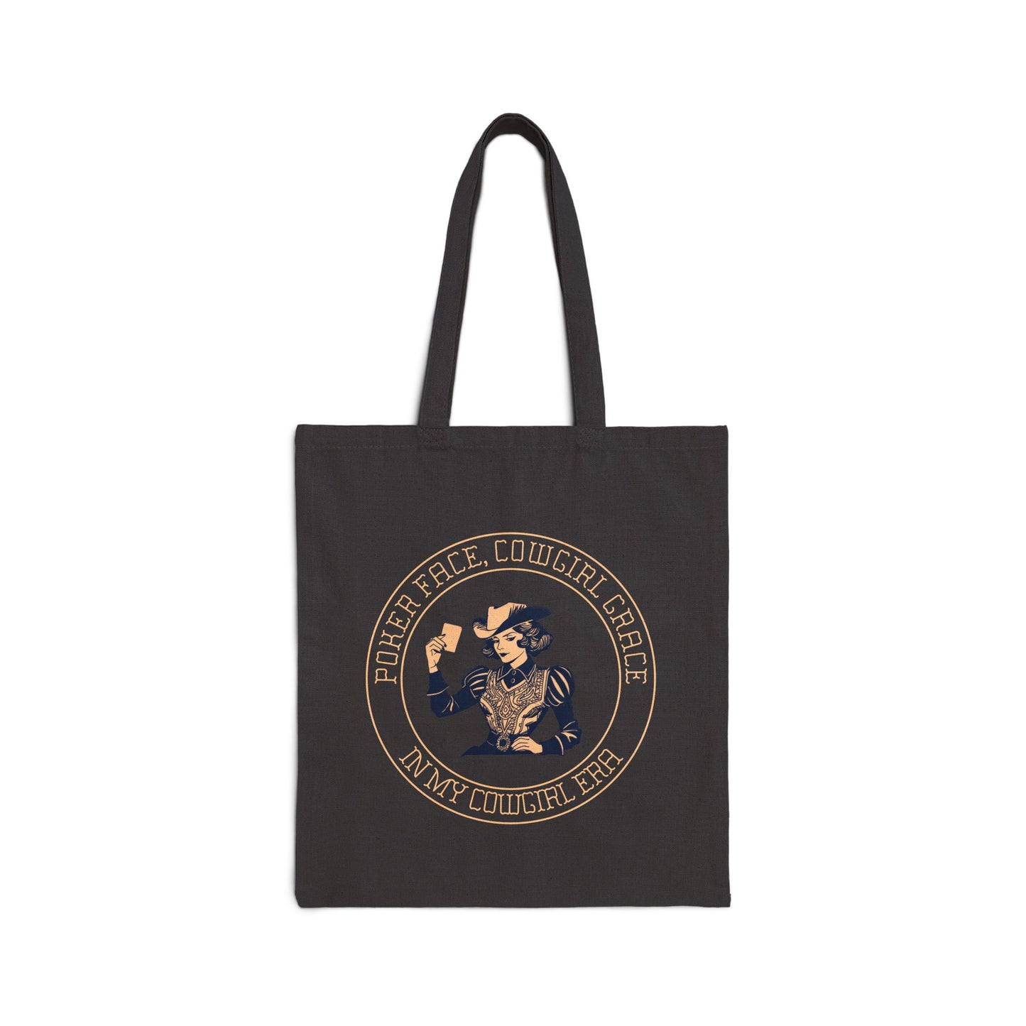 Poker Face Cowgirl Grace Tote Bag