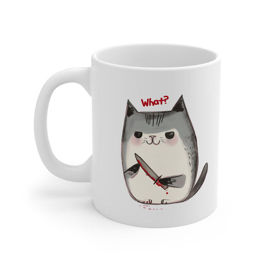 What? Murder Cat Mug