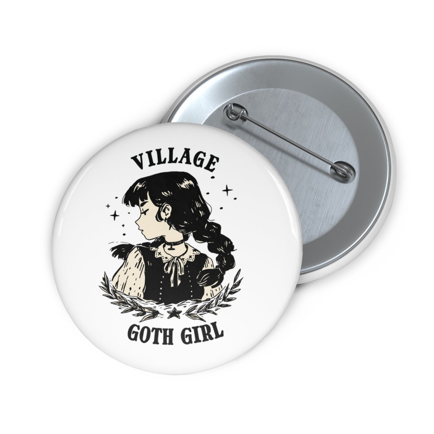 Village Goth Girl Pin