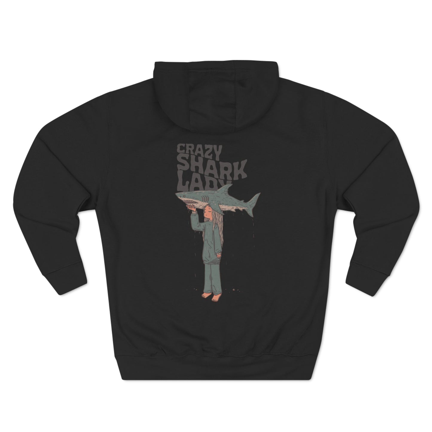 Crazy Shark Lady Hoodie