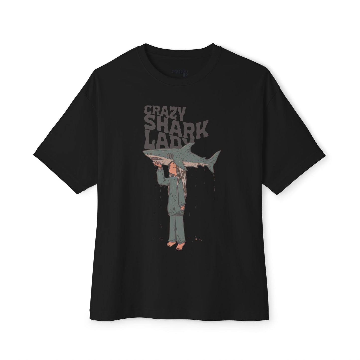 Crazy Shark Lady T-shirt